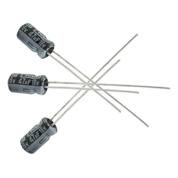 9 Pcs 16V 47uF 105C Radial Lead Electrolytic Capacitor 4mm x 8mm